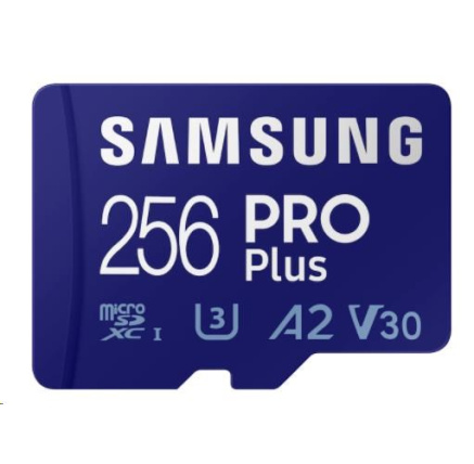 Samsung micro SDXC karta 256GB PRO Plus + SD adaptér