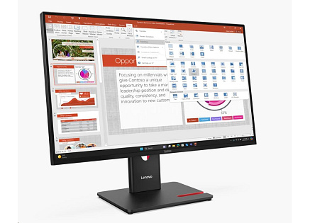 LENOVO LCD ThinkVision T27-40- 27",IPS,mat,16:9,1920x1080,178/178,4/6ms,300cd/m2,1500:1,DP,HDMI,VGA,PIVOT,VESA,3Y