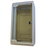 LEXI-Net 10" nástěnný rozvaděč 12U, šířka 310mm, hloubka 260mm, skleněné dveře, svařovaný, šedý