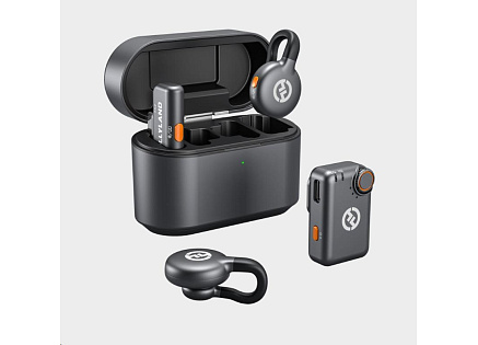 Hollyland LARK M2S Mini Combo  Wireless Lavalier Microphone Mini Combo (Space Gray)