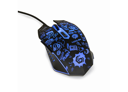 GEMBIRD myš MUS-6B-GRAFIX-01, černá s grafickým potiskem, USB GEMBIRD myš MUS-6B-GRAFIX-01, černá s grafickým potiskem, USB