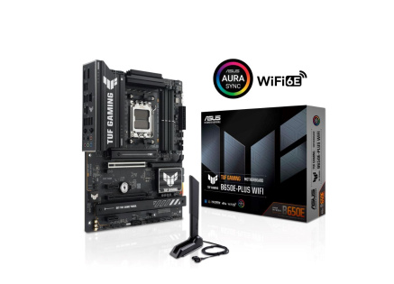 ASUS MB Sc AM5 TUF GAMING B650E-PLUS WIFI, AMD B650, 4xDDR5, 1xDP, 1xHDMI, WiFi