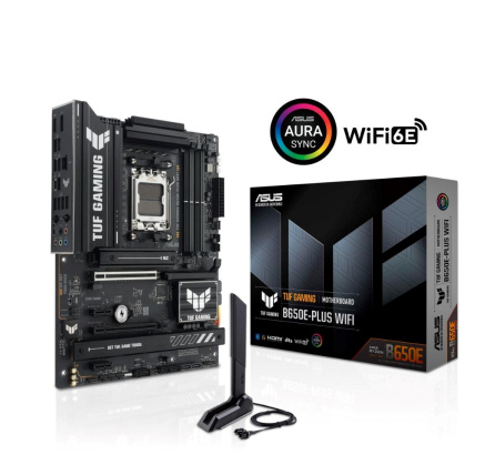 ASUS MB Sc AM5 TUF GAMING B650E-PLUS WIFI, AMD B650, 4xDDR5, 1xDP, 1xHDMI, WiFi