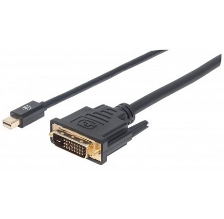MANHATTAN kabel Mini DisplayPort 1.2a Male to DVI-D 24+1 Male, 1.8 m, černý MANHATTAN kabel Mini DisplayPort 1.2a Male to DVI-D 24+1 Male, 1.8 m, černý