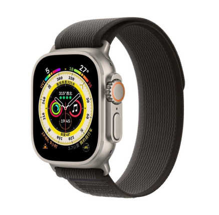 COTECi W97 Ultra Wild Trail Band for Apple Watch 42 / 44 / 45 / 49mm Black with Grey