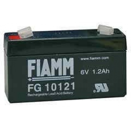 Baterie - Fiamm FG10121 (6V/1,2Ah - Faston 187), životnost 5let