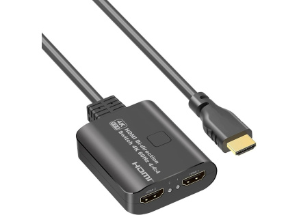 PremiumCord HDMI 2.0 Switch 4K@60Hz, 4:4:4 obousměrný 2-1 nebo 1-2