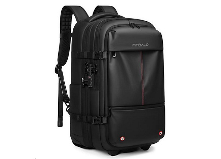 MYBALO JetRoll prostorný kompresní cestovní batoh a kufr 2v1