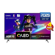 BAZAR - CHiQ U50QST TV 50", UHD, QLED, ultratenká, Google TV, DLG 120 Hz, Dolby Audio, Frameless, metalická - Poškozený