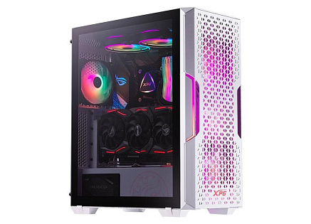 ADATA XPG case STARKER AIR Mid-Tower, bez zdroje, 1x 120mm + 1x 120mm ARGB, Bílá