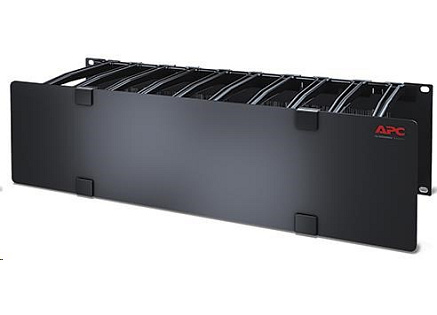 APC 3U Horizontal Cable Manager, 6" Fingers top and bottom