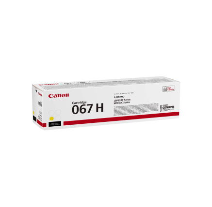 Canon TONER 067H žlutá pro i-SENSYS LBP631Cw, LBP633Cdwa, MF651Cw, MF655Cdw, MF657Cdw (2350 str.) Canon TONER 067H žlutá pro i-SENSYS LBP631Cw, LBP633Cdwa, MF651Cw, MF655Cdw, MF657Cdw (2350 str.)