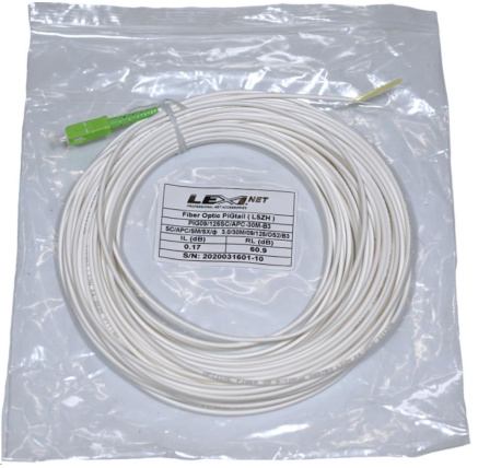Pigtail SC/APC SM 09/125 4mm LSZH 30M G657B3