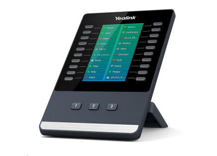 Yealink EXP50 expanzní modul, LCD, 20 prog. tl. (x3 strany), pro T53/T53W/T54W/T57W/T58A