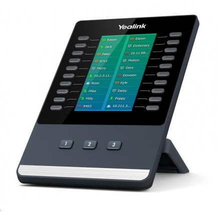 Yealink EXP50 expanzní modul, LCD, 20 prog. tl. (x3 strany), pro T53/T53W/T54W/T57W/T58A Yealink EXP50 expanzní modul, LCD, 20 prog. tl. (x3 strany), pro T53/T53W/T54W/T57W/T58A