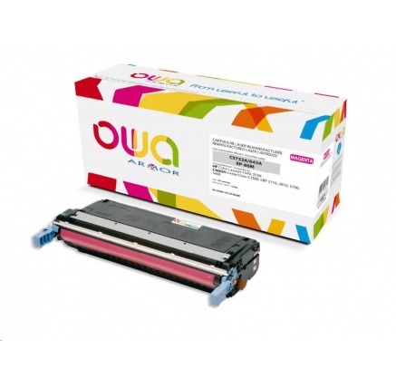 OWA Armor toner pro HP Color Laserjet 5500, 5550, 12000 Stran, C9733A, červená/magenta OWA Armor toner pro HP Color Laserjet 5500, 5550, 12000 Stran, C9733A, červená/magenta