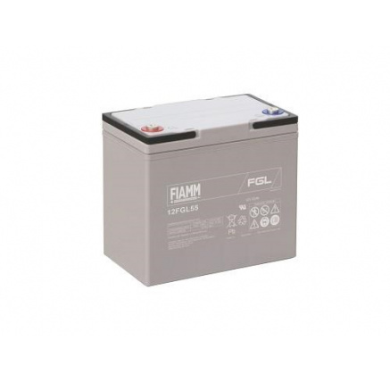 Baterie - Fiamm 12 FGL55 (12V/55Ah - M6) životnost 10let Baterie - Fiamm 12 FGL55 (12V/55Ah - M6) životnost 10let