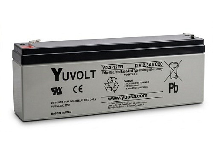 Baterie - YUVOLT Y2.3-12FR (12V; 2,3Ah; faston F1-4,7mm; životnost 3-5let) Baterie - YUVOLT Y2.3-12FR (12V; 2,3Ah; faston F1-4,7mm; životnost 3-5let)