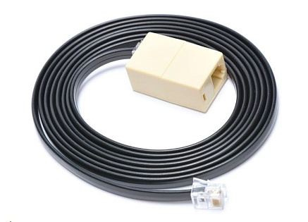 Virtuos prodlužovací kabel 6P6C-24V pro pokladní zásuvky,2m,černý Virtuos prodlužovací kabel 6P6C-24V pro pokladní zásuvky,2m,černý