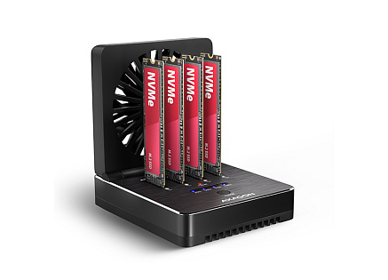 AXAGON ADSA-M2C44, USB4 dokovací stanice pro 4× M.2 NVMe SSD s funkcí klonování AXAGON ADSA-M2C44, USB4 dokovací stanice pro 4× M.2 NVMe SSD s funkcí klonování