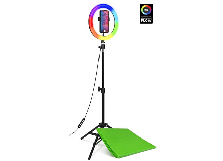 CONNECT IT Streaming Box Selfie10Ring kruhové 10" RGB LED světlo