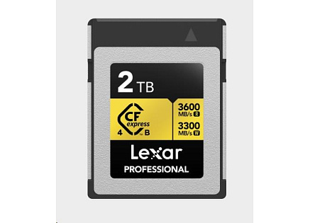 Lexar CFexpress 4.0 Pro Gold R3600/W3300 2TB Lexar CFexpress 4.0 Pro Gold R3600/W3300 2TB