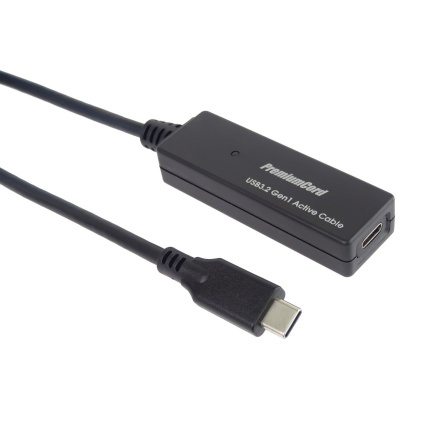 PREMIUMCORD USB-C repeater a prodlužovací kabel Male-Female, 5Gbps 10m