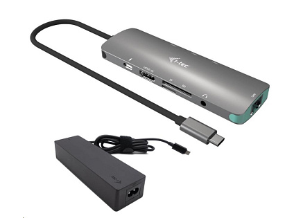i-tec USB-C Metal Nano Docking Station 4K HDMI LAN with Power Delivery 100 W + Charger 100W i-tec USB-C Metal Nano Docking Station 4K HDMI LAN with Power Delivery 100 W + Charger 100W