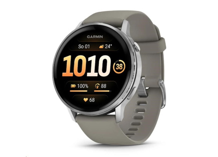 Garmin Venu® 4 - 45 mm Silver / Silver Gray silikonový řemínek