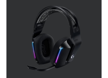Logitech herní sluchátka G733, LIGHTSPEED Wireless RGB Gaming Headset, EMEA, black
