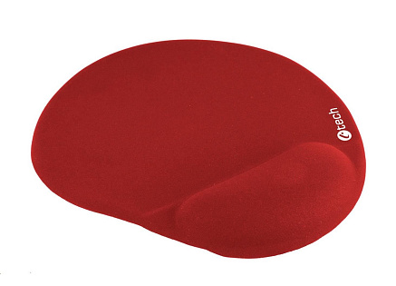 C-TECH Podložka pod myš gelová MPG-03, červená, 240x220mm
