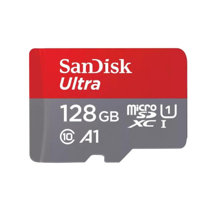 SanDisk MicroSDXC karta 128GB Ultra (120MB/s, A1 Class 10 UHS-I ) + adaptér