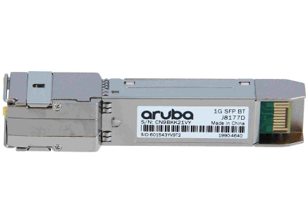 Aruba 1G SFP RJ45 T 100m Cat5e XCVR J8177D RENEW