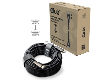 Club3D Kabel aktivní hybridní optický HDMI 2.1 8K60Hz/4K120Hz, (M/M), 30m