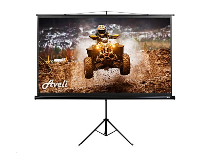 Projekční plátno AVELI stativ, 265x149cm (16:9) 120", černý tubus
