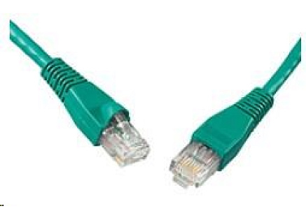 Solarix Patch kabel CAT5E UTP PVC 15m zelený snag-proof C5E-114GR-15MB
