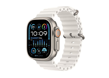 APPLE Watch Ultra 2 GPS + Cellular, 49mm Titanium Case with White Ocean Band