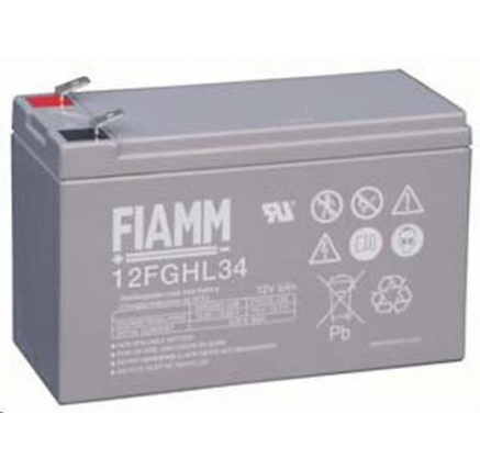 Baterie - Fiamm 12 FGHL 34 (12V/9,0Ah - Faston 250), životnost 10let