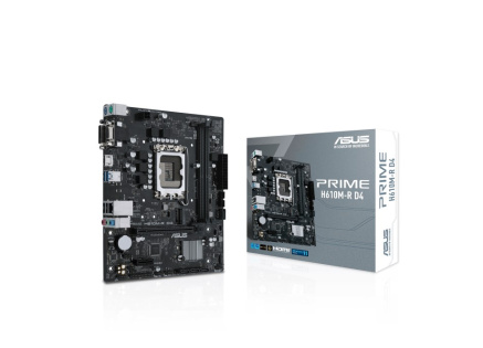 ASUS MB Sc LGA1700 PRIME H610M-R D4-SI, Intel H610, 2xDDR4, 1xHDMI, 1xDVI, 1xVGA, mATX