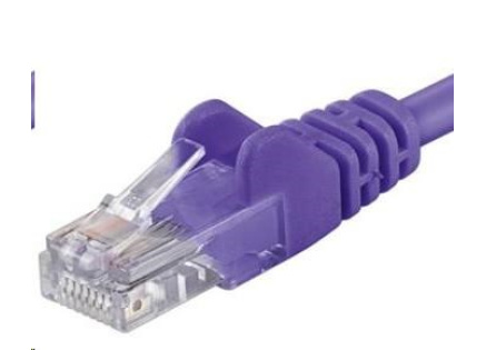 PREMIUMCORD Patch kabel UTP RJ45-RJ45 CAT5e 1m fialová