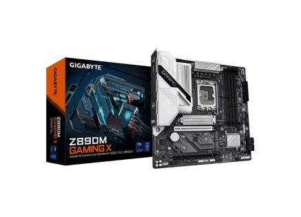 GIGABYTE MB Sc LGA1851 Z890M GAMING X, Intel Z890, 4xDDR5, 2xDP, 1xHDMI, WiFi, mATX