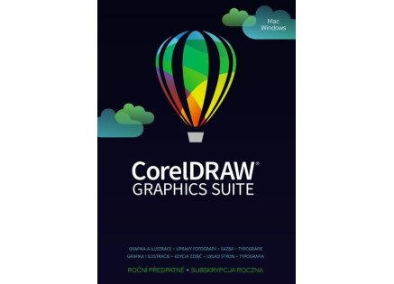 CorelDRAW Graphics Suite 365 dní obnovení pronájmu licence (251-2500) EN/DE/FR/BR/ES/IT/NL/CZ/PL CorelDRAW Graphics Suite 365 dní obnovení pronájmu licence (251-2500) EN/DE/FR/BR/ES/IT/NL/CZ/PL