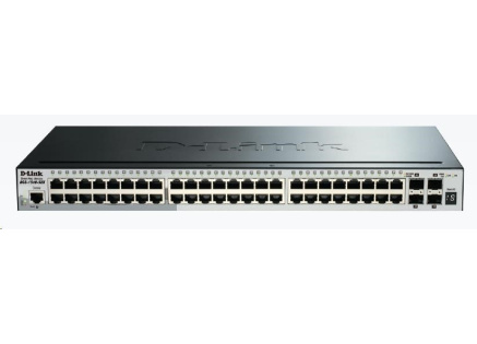D-Link DGS-1510-52X 52-Port Gigabit Stackable Smart Managed Switch, 48x gigabit RJ45, 4x 10G SFP+