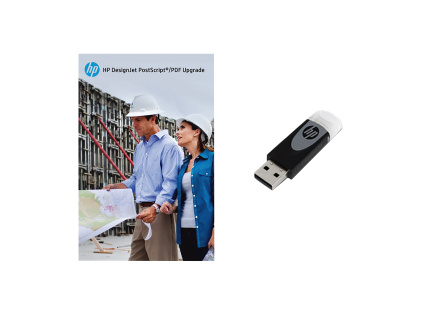 HP PostScript upgrade for customers For T790, T1300, T2300 eMFP only thru USB. Not backwards