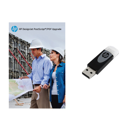 HP PostScript upgrade for customers For T790, T1300, T2300 eMFP only thru USB. Not backwards