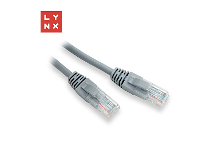 LYNX UTP patch kabel Cat5e, PVC, CCA, 2m, šedý LYNX UTP patch kabel Cat5e, PVC, CCA, 2m, šedý