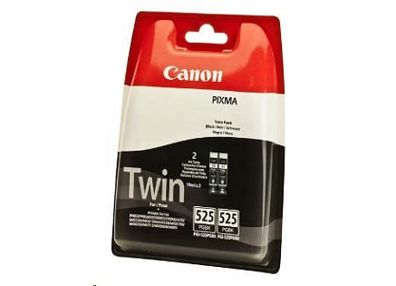 Canon CARTRIDGE PGI-525 PGBK černá TWIN-PACK pro PIXMA MG5150, iX6550, MG5150, MG5250, MG5350, MG6150, MG8150 (680 str.)