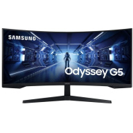 SAMSUNG MT LED LCD Gaming Monitor 34" Odyssey 34G55TWWRXEN-prohnutý,VA,3440x1440,1ms,165Hz,HDMI ,DisplayPort
