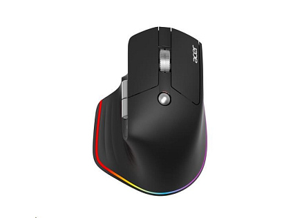 ACER bezdrátová myš Easy Fit Mouse,ergonomická,4000dpi,6 tlačítek,RGB,10m dosah,USB-C,BT,Black ACER bezdrátová myš Easy Fit Mouse,ergonomická,4000dpi,6 tlačítek,RGB,10m dosah,USB-C,BT,Black