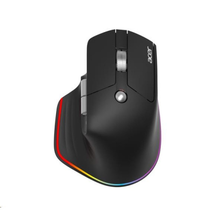 ACER bezdrátová myš Easy Fit Mouse,ergonomická,4000dpi,6 tlačítek,RGB,10m dosah,USB-C,BT,Black ACER bezdrátová myš Easy Fit Mouse,ergonomická,4000dpi,6 tlačítek,RGB,10m dosah,USB-C,BT,Black